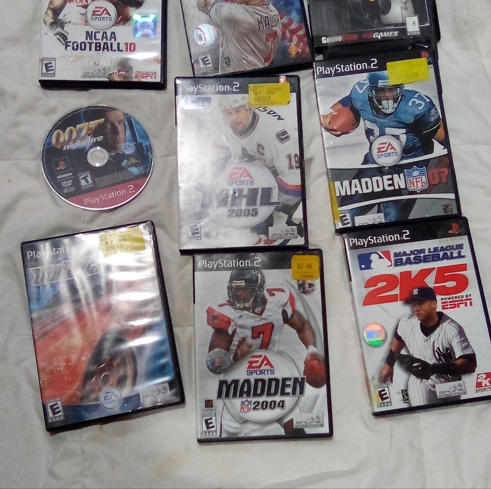 PlayStation 2 Game Set - Black Cases